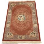 Vintage Hand-Knotted Chinese Carpet