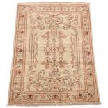 Hand-Knotted Oushak Carpet