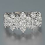 Ladies' Gold and Diamond Cluster Ring