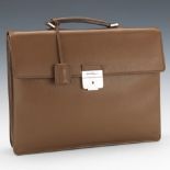 Ferragamo Brown Leather Briefcase