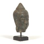 Tibetan Bronze Buddha Head