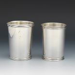 Pair of Sterling Silver Julep Cups by Manchester Silver Co.