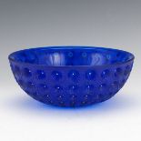 Blue Lalique "Nemours" Bowl