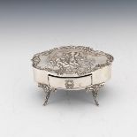 Sterling Silver Repousse Decorative Box