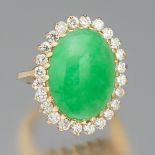 Ladies' Jadeite and Diamond Ring