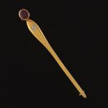Victorian Gold, Ruby and Diamond Stick Pin