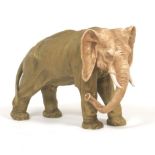 Amphora Style Porcelain African Elephant Sculpture