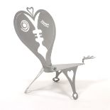 Metal Picasso Inspired Stool