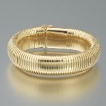 Italian Tubogas Gold Bracelet