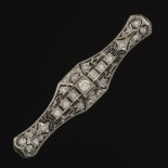 Edwardian Platinum and Diamond Pin/Brooch