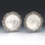 Gorham Pair of Rococo Style Sterling Silver Footed Tazzas