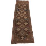 Near-Antique Hand-Knotted North West Persia Pictorial Runner, ca. 1950's