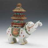 Porcelain Elephant with Howdah