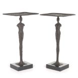Pair of Giacometti Style Side Tables