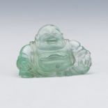 Chinese Carved Pale Green Quartz Udai Ornament