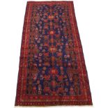 Semi-Antique Hand-Knotted Tabriz Wide Runner