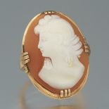 Ladies' Carved Shell Cameo Ring