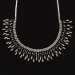 Ladies' Gold and Diamond Fringe Necklace