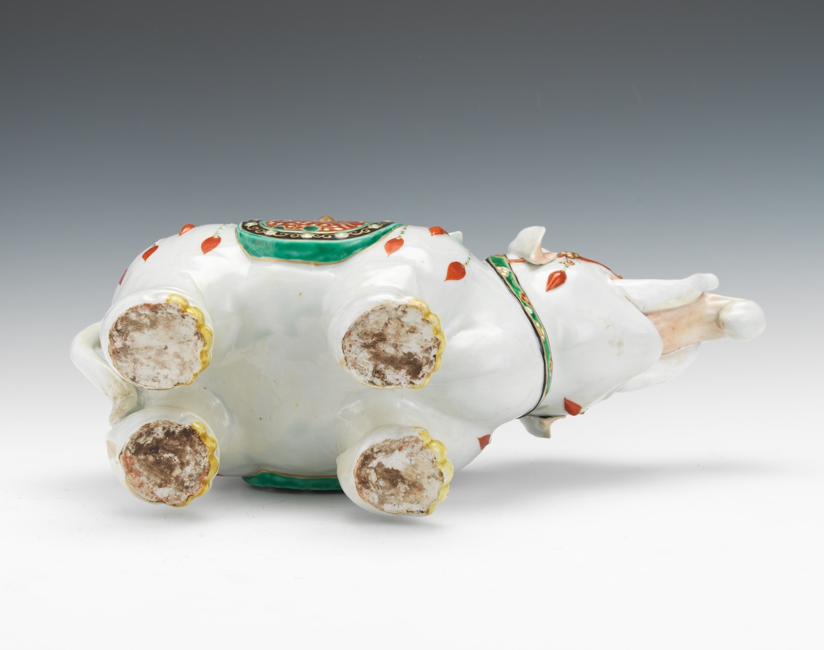 Porcelain Elephant with Howdah - Image 7 of 9