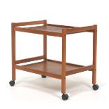 Danish Modern Bar Cart on Wheels