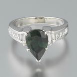 Ladies' Tourmaline and Diamond Ring