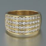 Ladies' Gold and Diamond Band