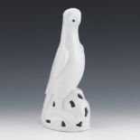 Limoges France Blanc de Chine Kangxi Style Porcelain Parrot Sculpture
