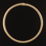 Italian Gold Tubogas Necklace