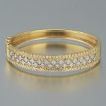 Ladies' Vintage Gold and Diamond Bangle