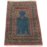 Very Fine Semi-Antique Hand-Knotted Kaiseri Prayer Rug, ca. 1960's