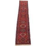 Fine Near-Antique Hand-Knotted Heriz Karajeh Runner, ca. 1940's