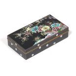 Cloisonne Enameled Triple Compartment Vanity Case