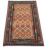 Hand-Knotted Caucasian Kilim Carpet