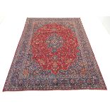 Very Fine Semi-Antique Hand-Knotted Kashmar Carpet