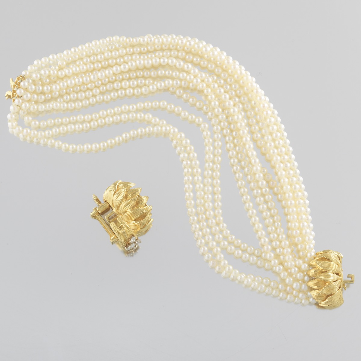 Ladies' 18k Gold and Diamond Bracelet - Image 5 of 6