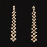 Pair of Diamond Drop Earrings