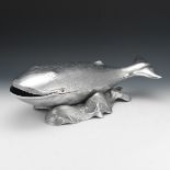 Arthur Court Aluminum Whale Server