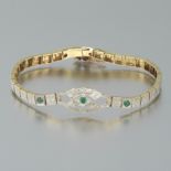 Platinum top/14k Edwardian Bracelet