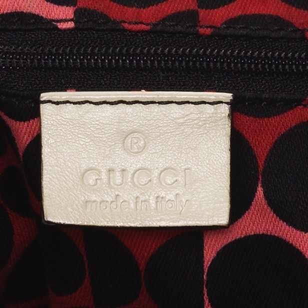 Gucci White Leather Duffle Bag - Image 9 of 10