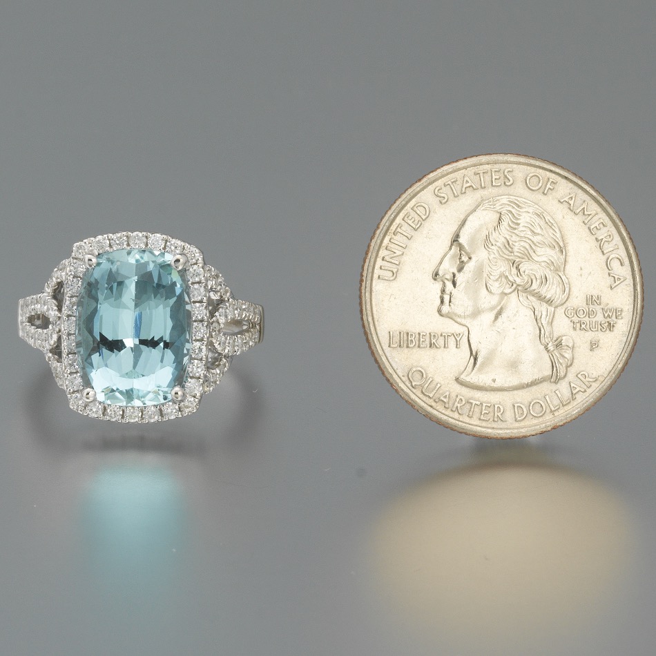 Ladies' Aquamarine and Diamond Ring - Image 2 of 10