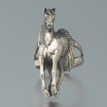 Sterling Silver Horse High-Relief Ring