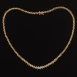 Ladies' Graduated Diamond Tennis Necklace