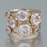 Ladies' Ippoloita Vermeil on Sterling Silver and Amethyst Fashion Ring