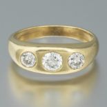 Ladies' Retro Gold and Diamond Ring
