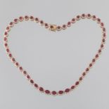 Ladies' Ruby and Diamond Necklace, GLA Report