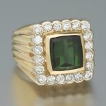 Ladies' Tourmaline and Diamond Ring