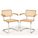 Pair of Marcel Breuer Design "Cesca" Armchairs