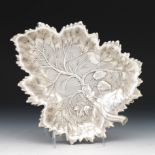 Sterling Silver Strawberry Leaf Dish