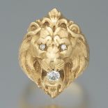 Ladies' Lion and Diamond Ring
