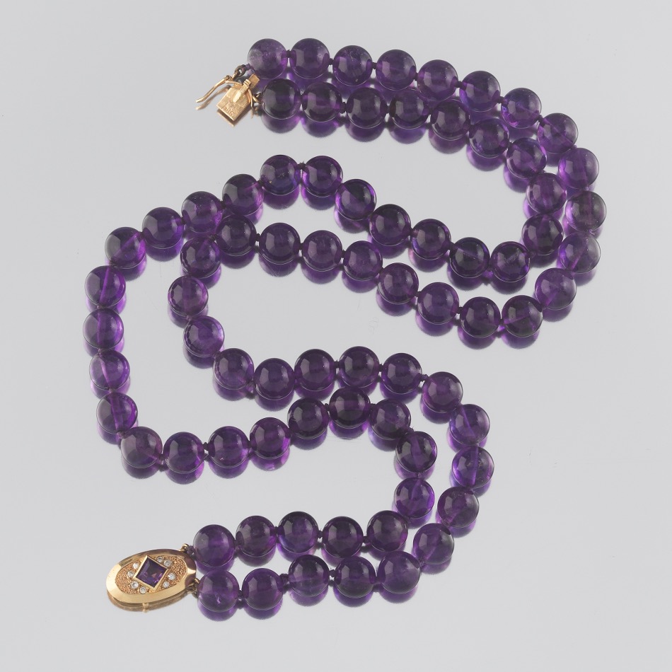 Ladies' Amethyst Bead Choker - Image 3 of 4